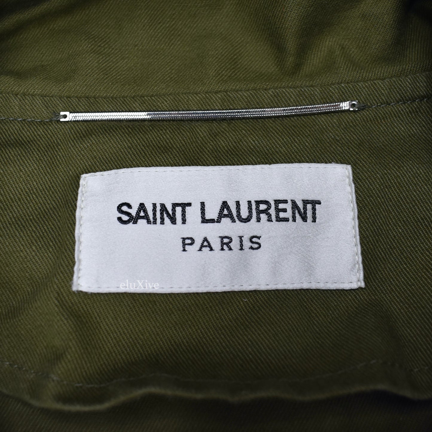 Saint Laurent - Olive Military Field Twill Duffle Coat