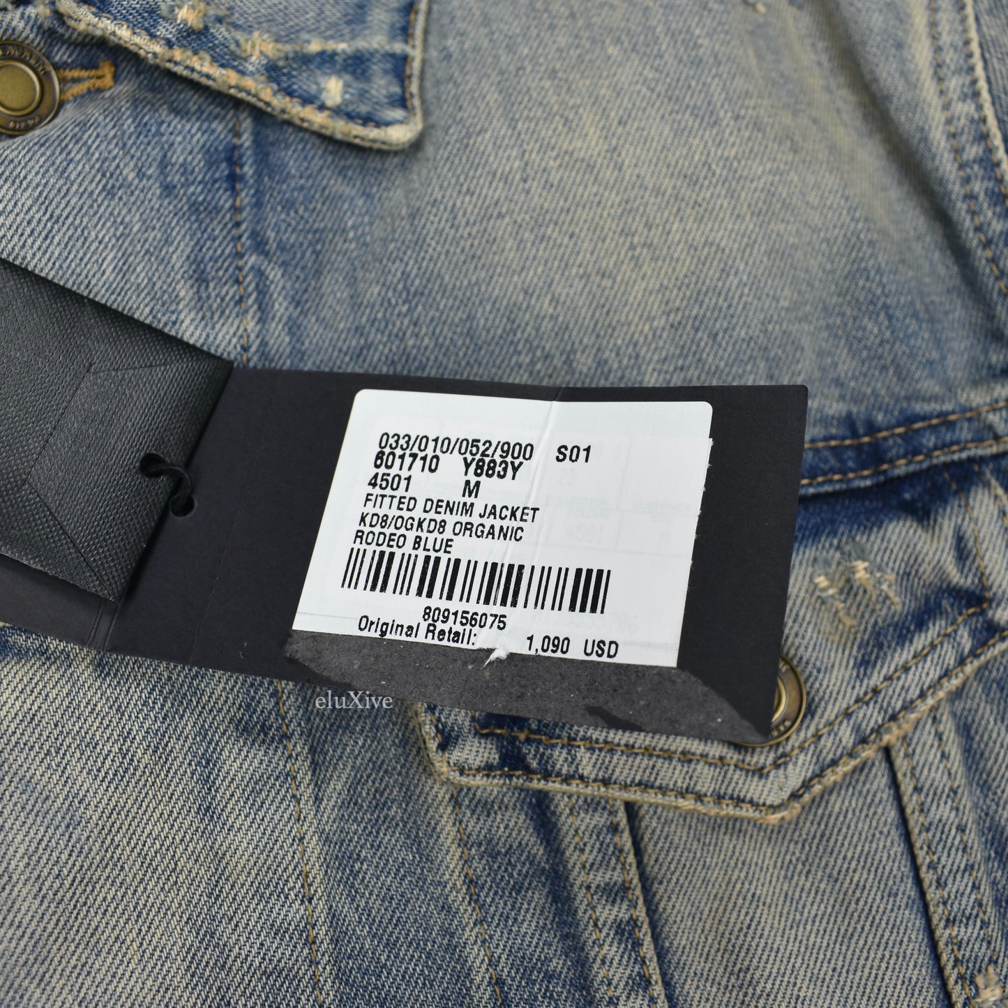 Saint Laurent - Blue Destroyed Denim Trucker Jacket