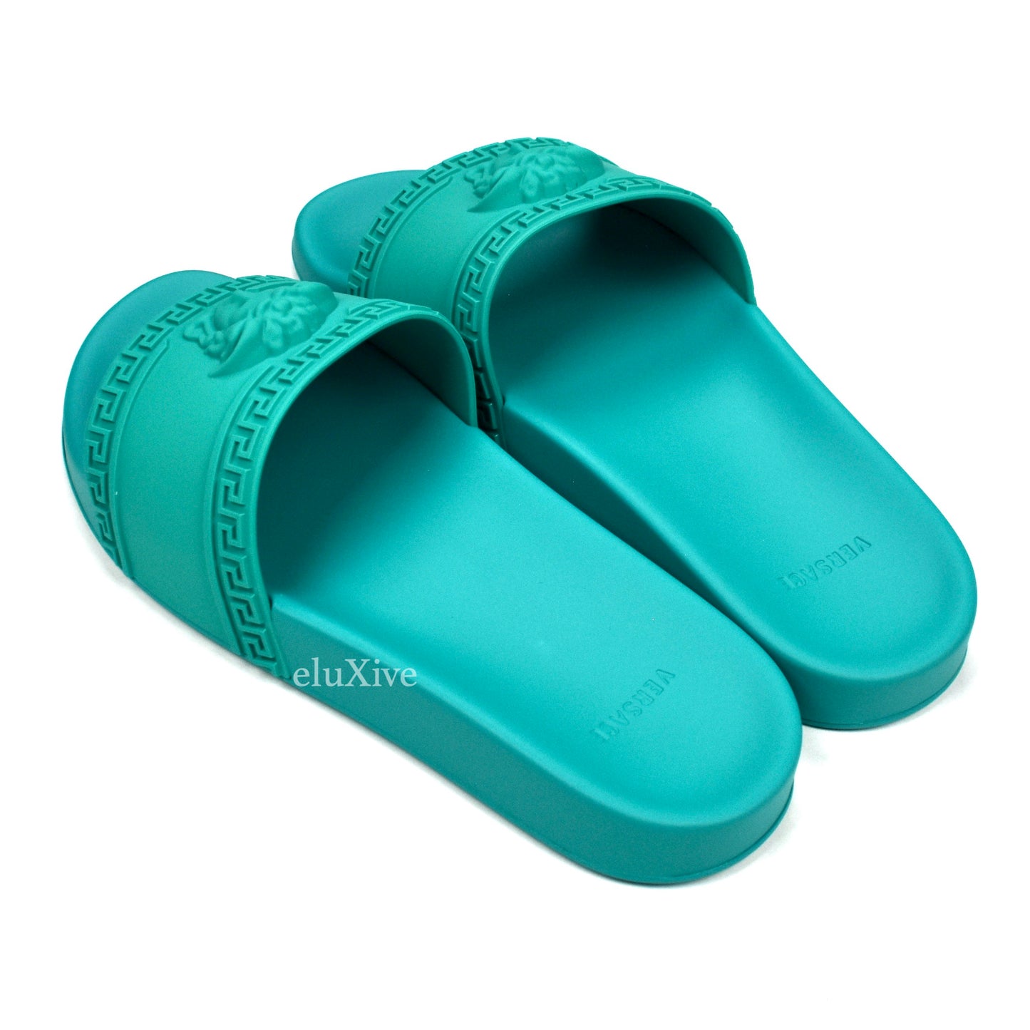 Versace - Turquoise Palazzo Medusa Pool Slides