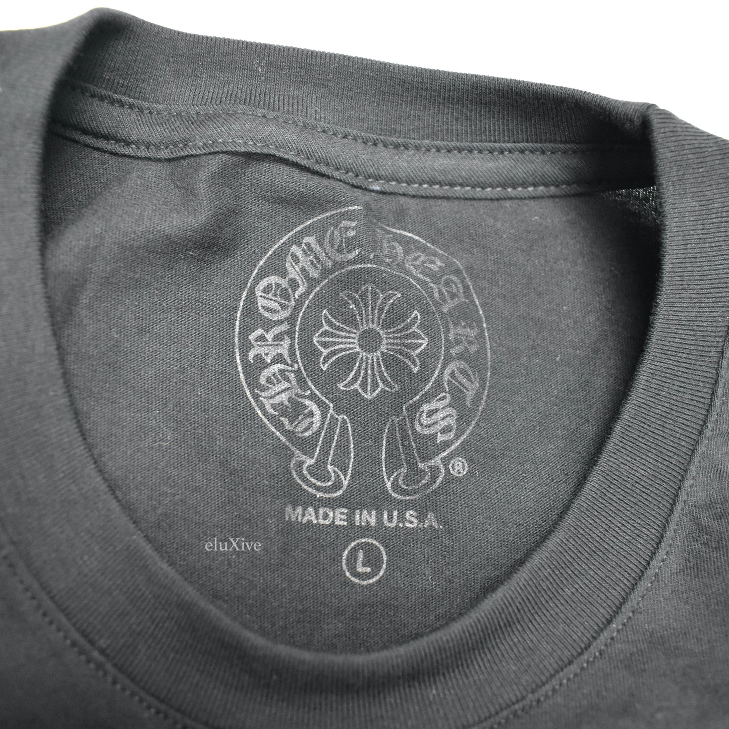 Chrome Hearts - Black Multicolor Horseshoe Logo T-Shirt