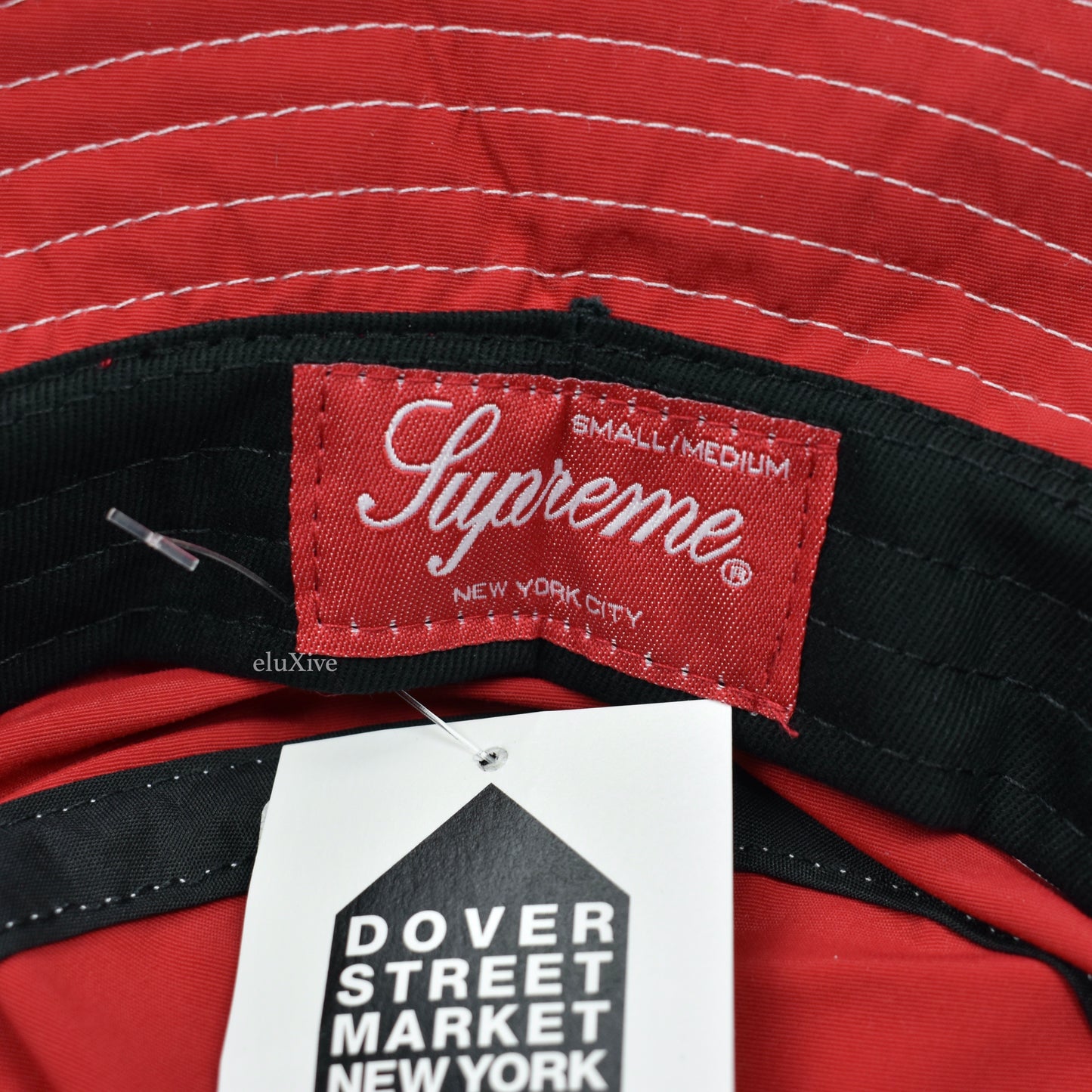 Supreme - Webbing Logo Bucket Hat / Crusher (Red)