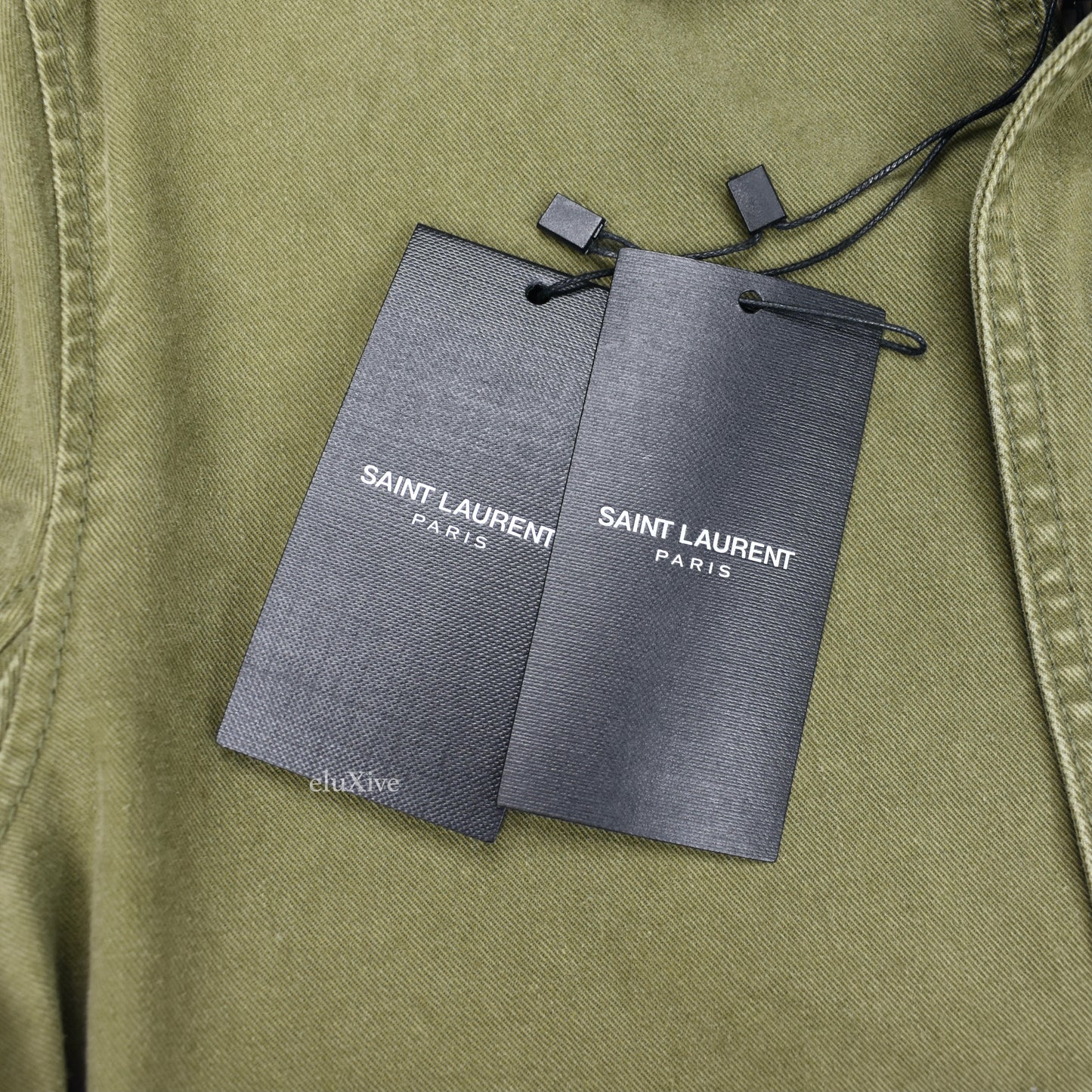 Saint Laurent - Distressed Military Twill Aviator Jacket