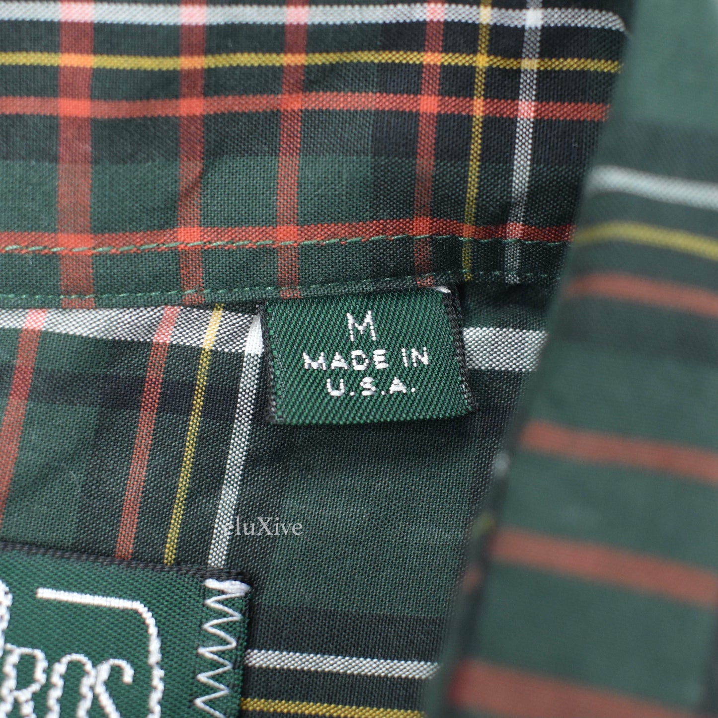 Gitman Vintage - Dark Green/Red/White Plaid Button Down Shirt