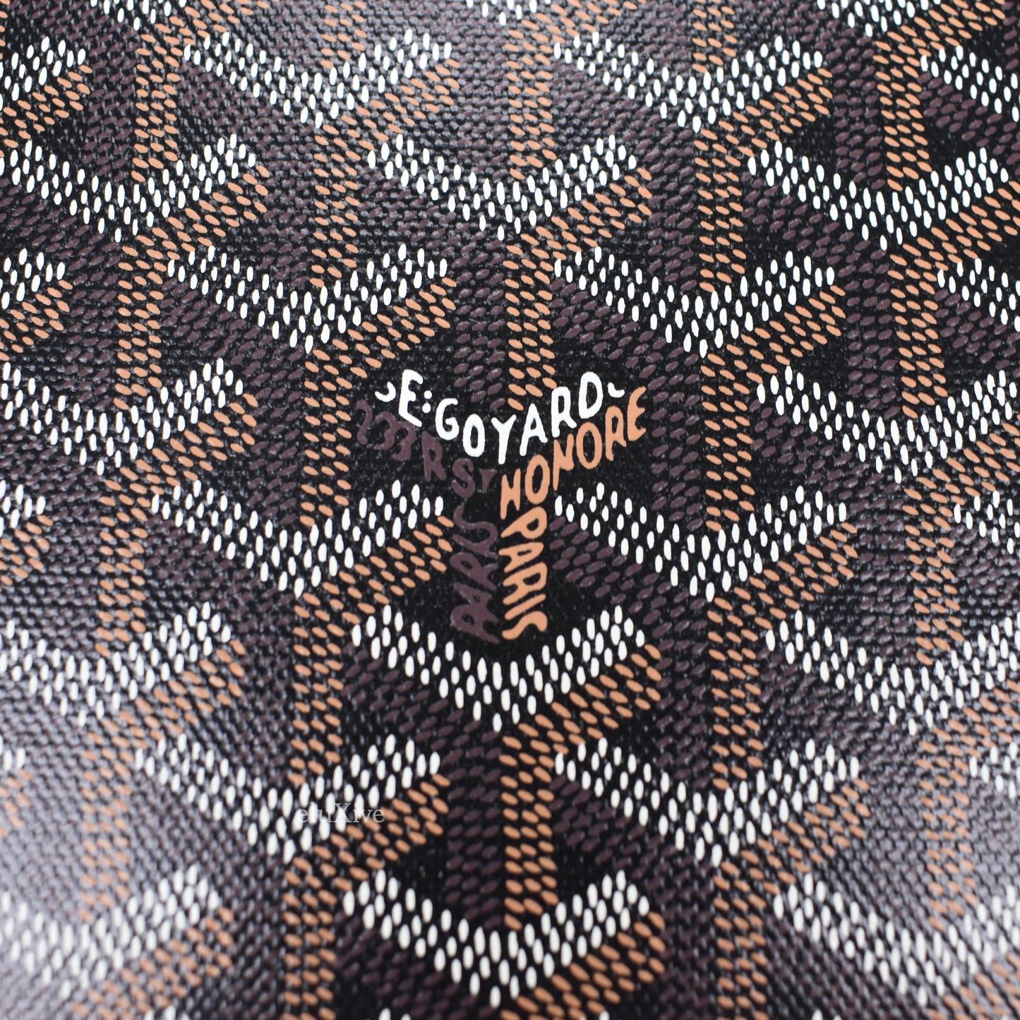 Goyard - Capetien MM Messenger / Laptop Bag (Black / Brown)