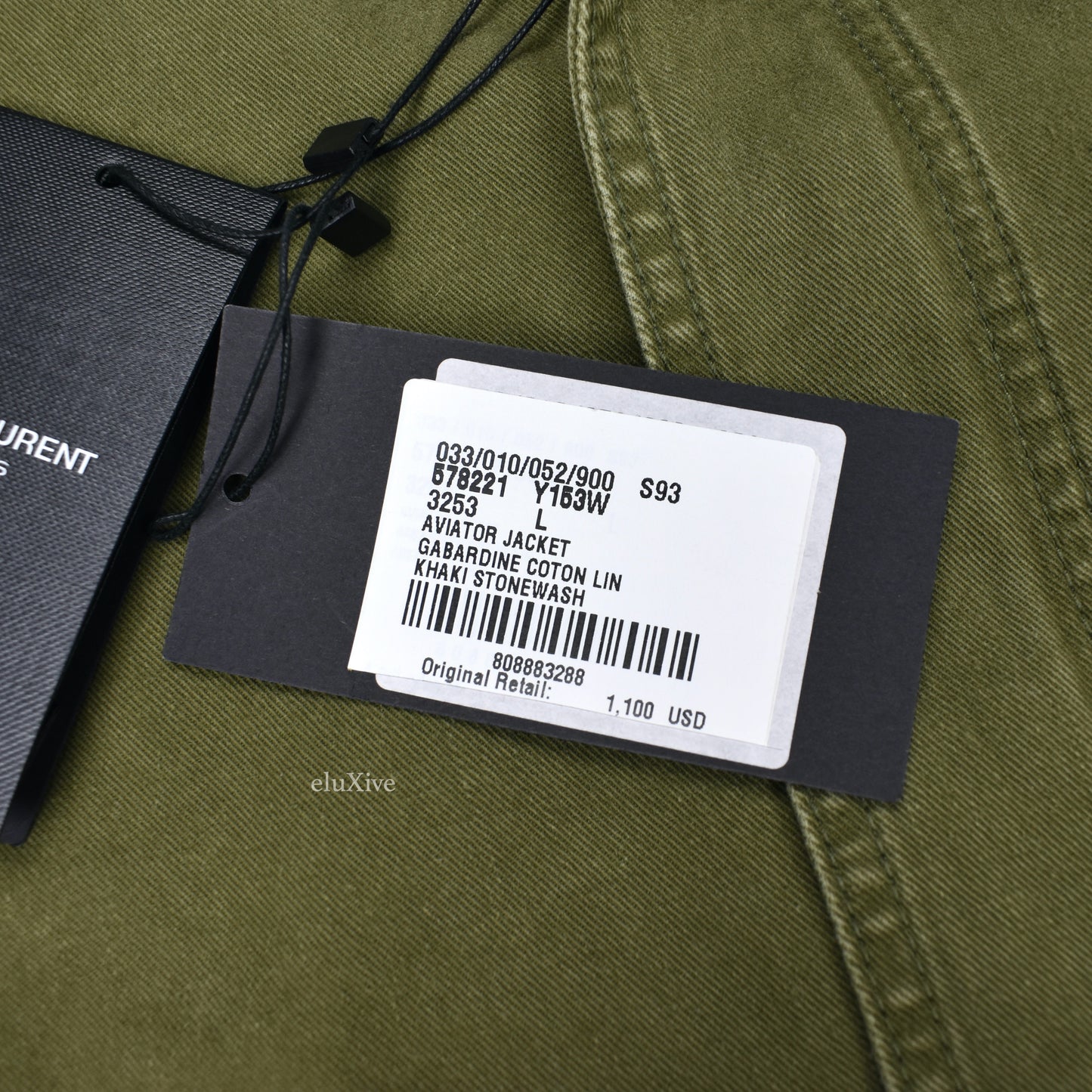 Saint Laurent - Distressed Military Twill Aviator Jacket