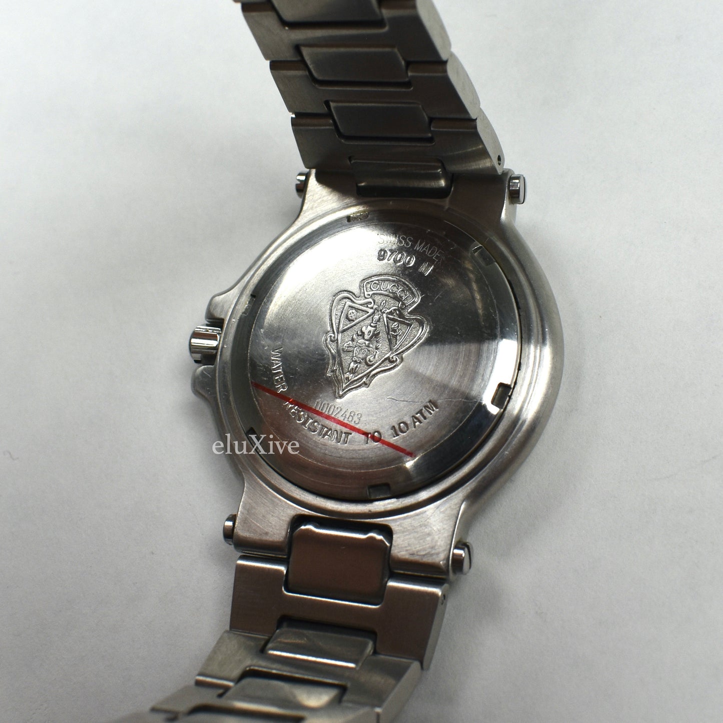 Gucci - 9700 Stainless Steel Black Dial Diver's Watch