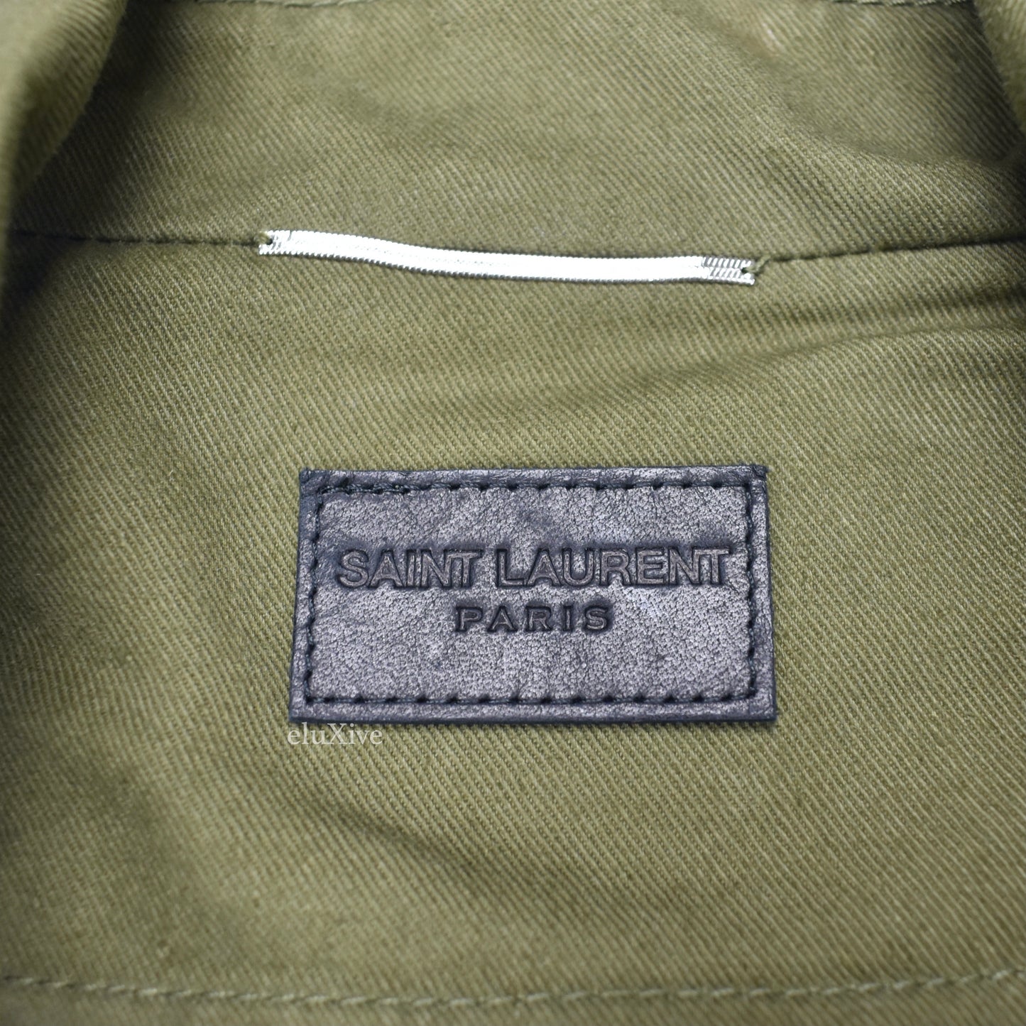 Saint Laurent - Distressed Military Twill Aviator Jacket