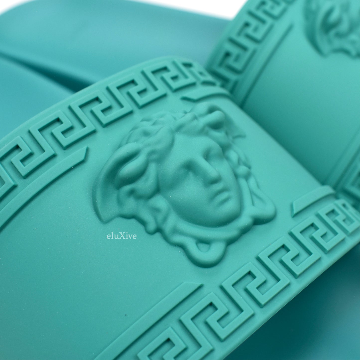Versace - Turquoise Palazzo Medusa Pool Slides