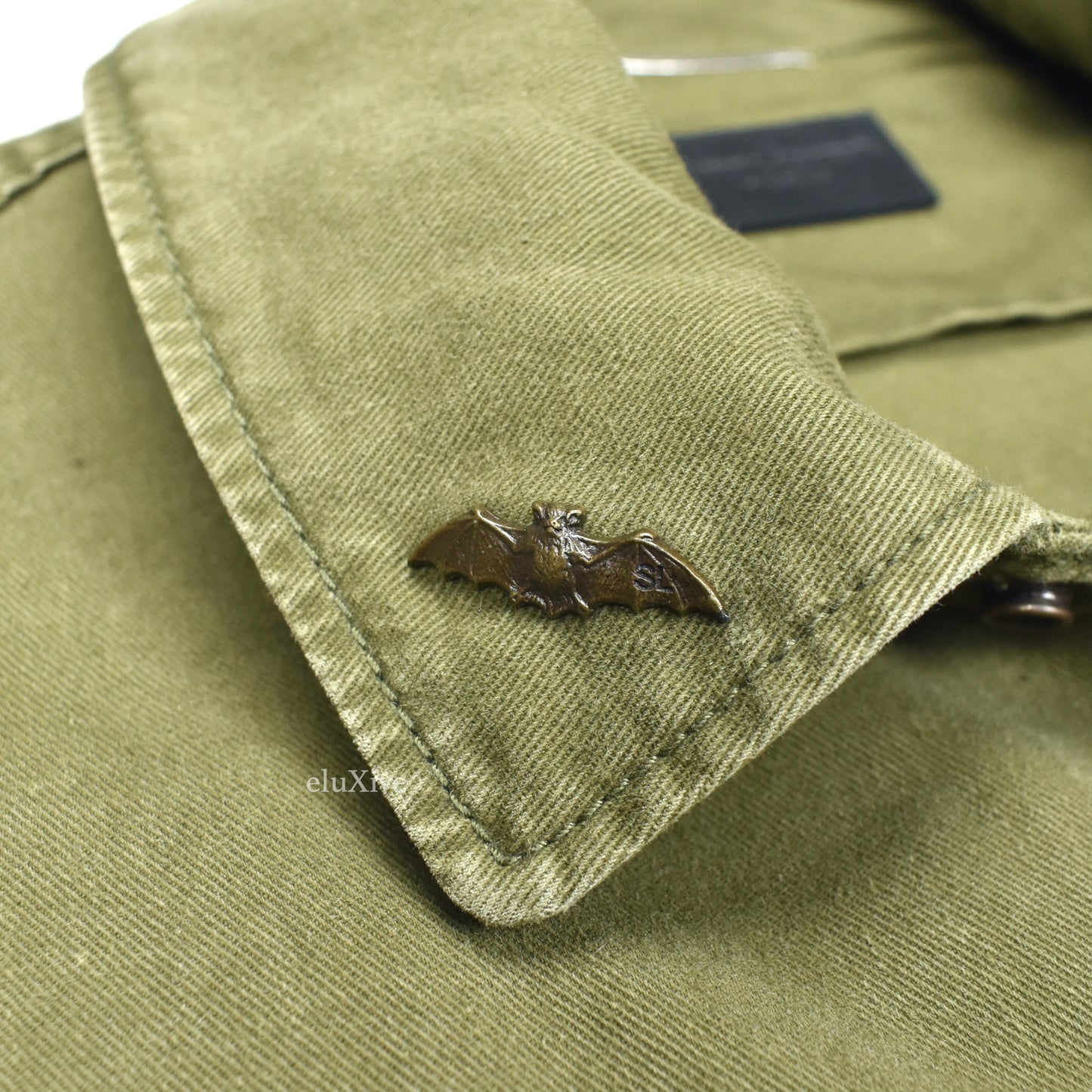 Saint Laurent - Distressed Military Twill Aviator Jacket