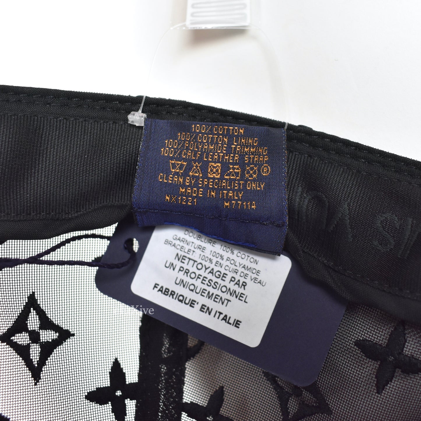 Louis Vuitton - Black LV Mesh Monogram Trucker Hat