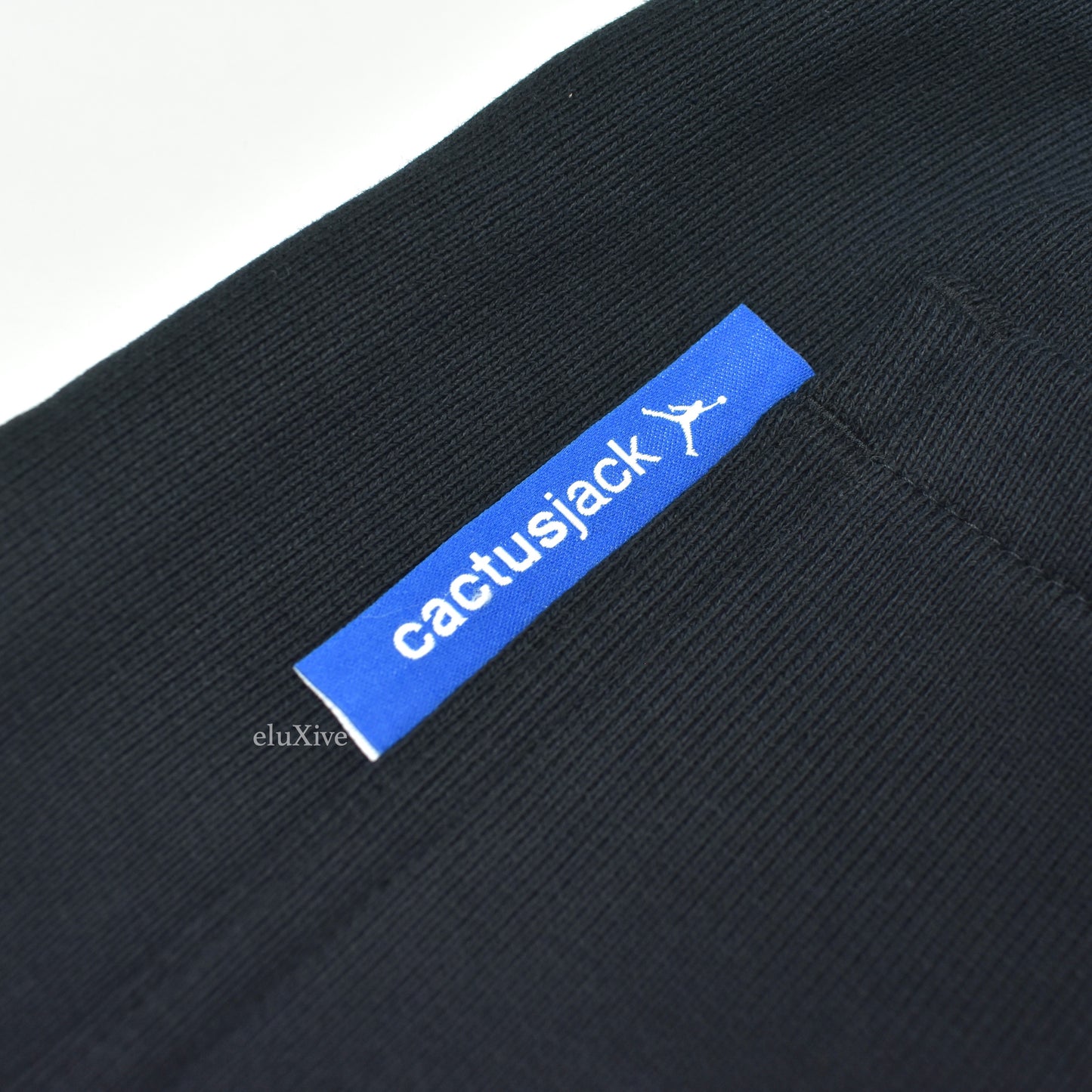 Jordan x Travis Scott x Fragment - Black Logo Embroidered Sweatshorts