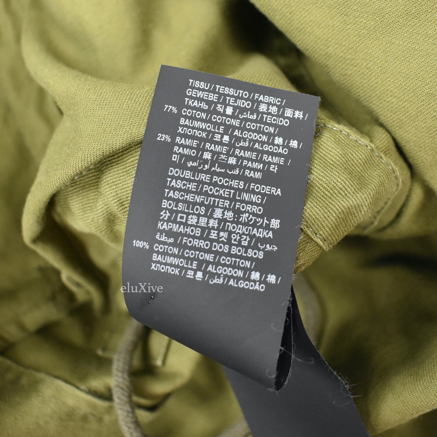 Saint Laurent - Olive Military Field Twill Duffle Coat