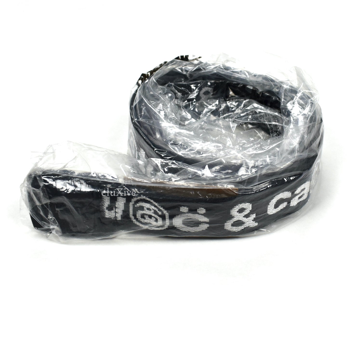 Cactus Plant Flea Market x Stussy - CPFM Black / White Logo Woven Web Belt