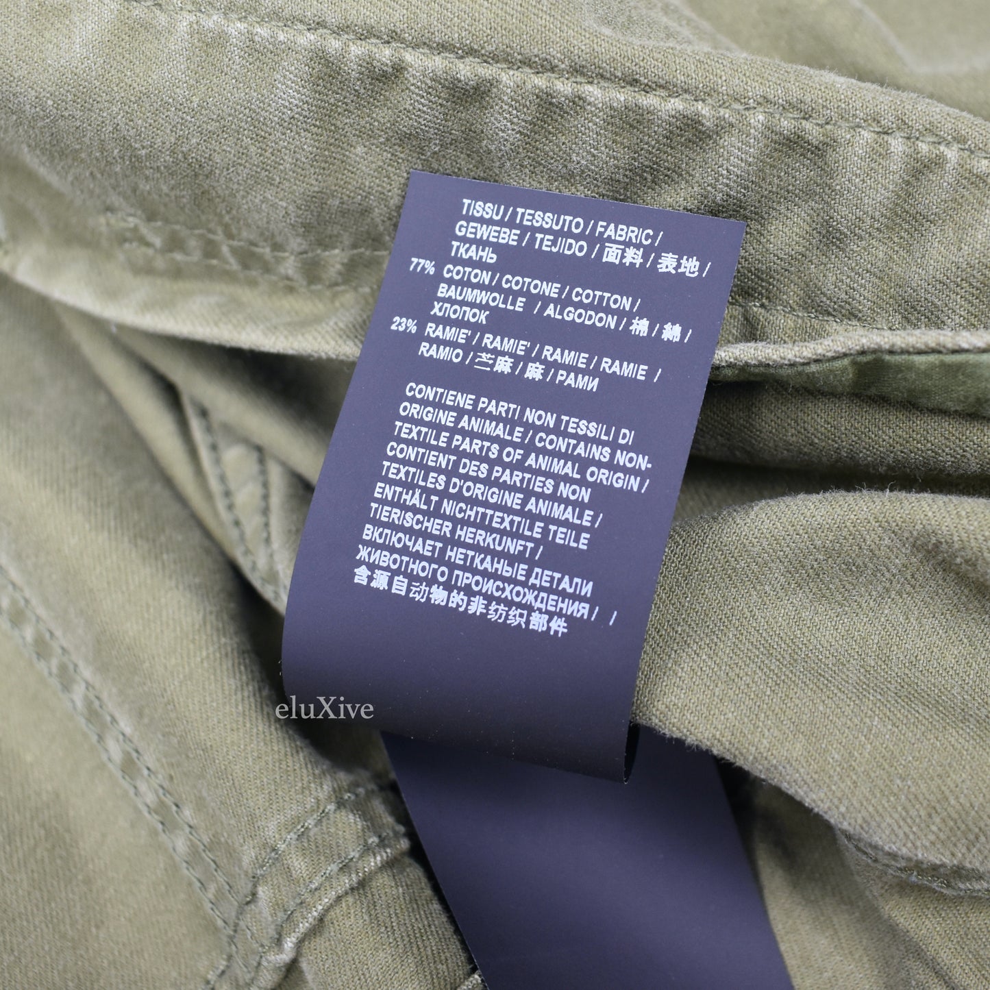 Saint Laurent - Distressed Military Twill Aviator Jacket