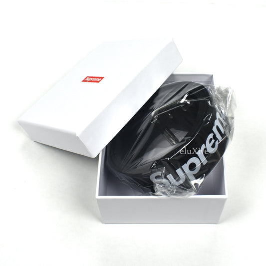 Supreme - Black Box Logo Repeat Leather Belt