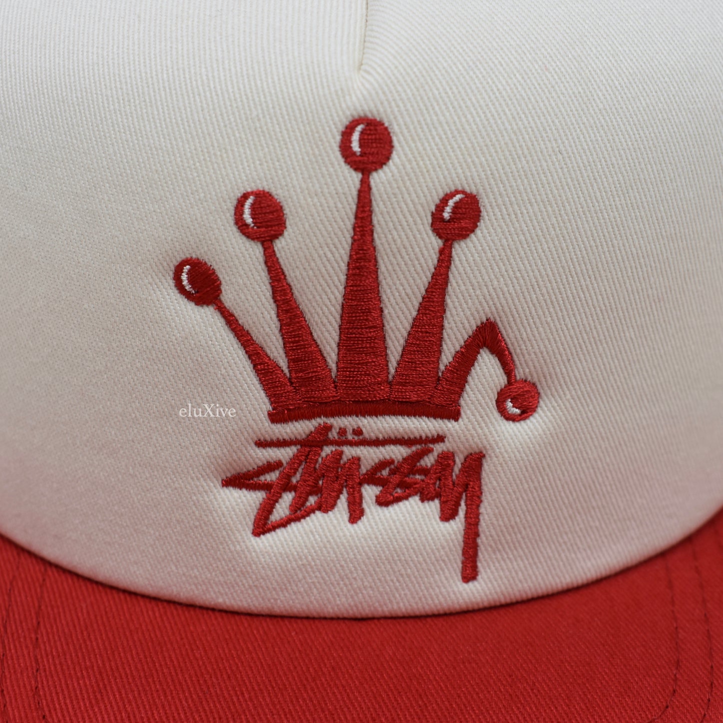 Stussy - Crown Logo Trucker Hat (Red/White)