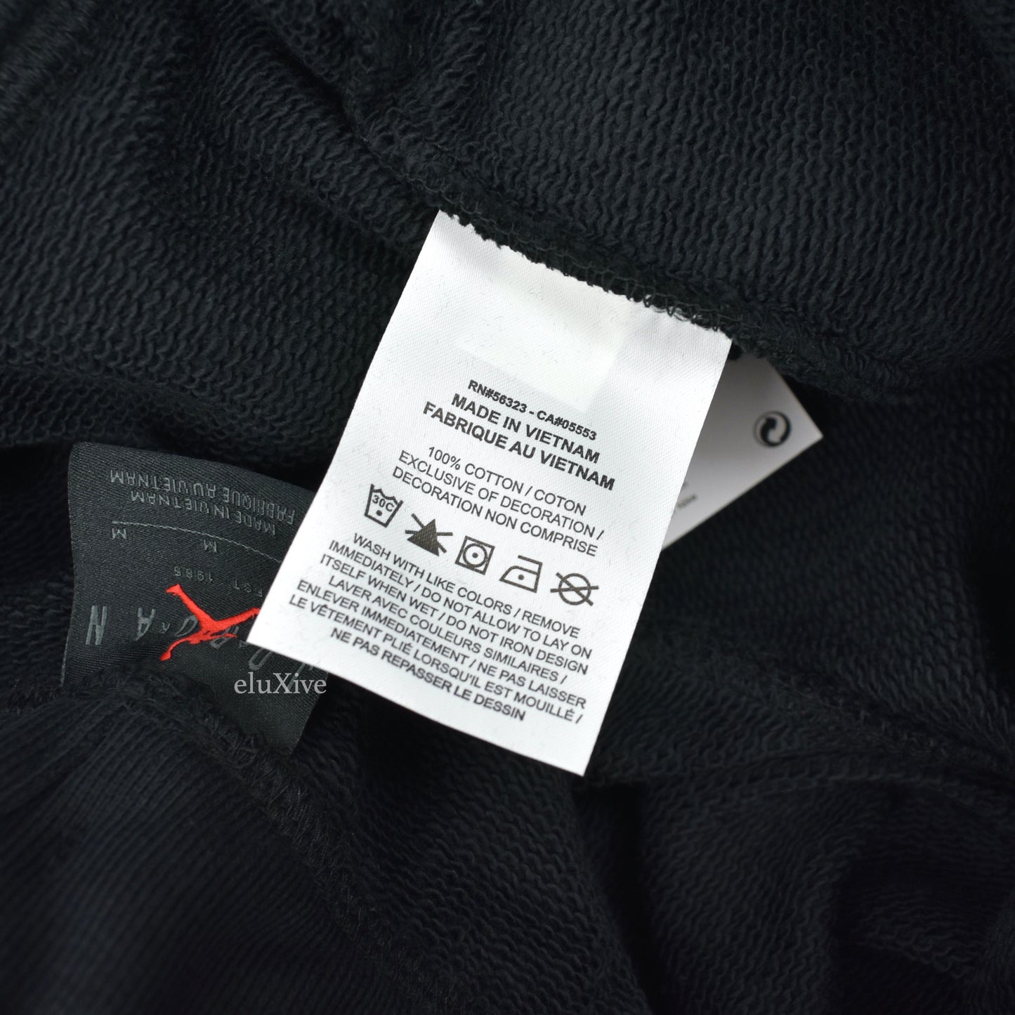 Jordan x Travis Scott x Fragment - Black Logo Embroidered Sweatshorts