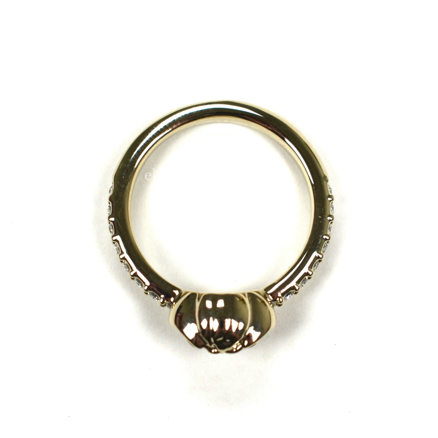 Versace - Light Gold Small Medusa Logo Crystal Ring