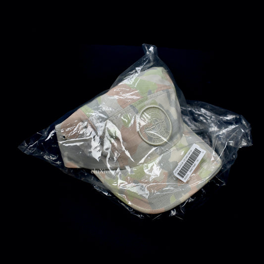 Supreme x Stone Island - Heat Reactive Ripstop Camo Logo Hat (White)