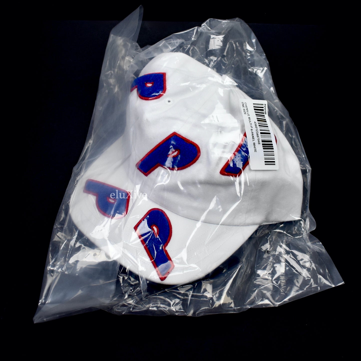 Palace - Chenille Multi P Logo Hat (White)