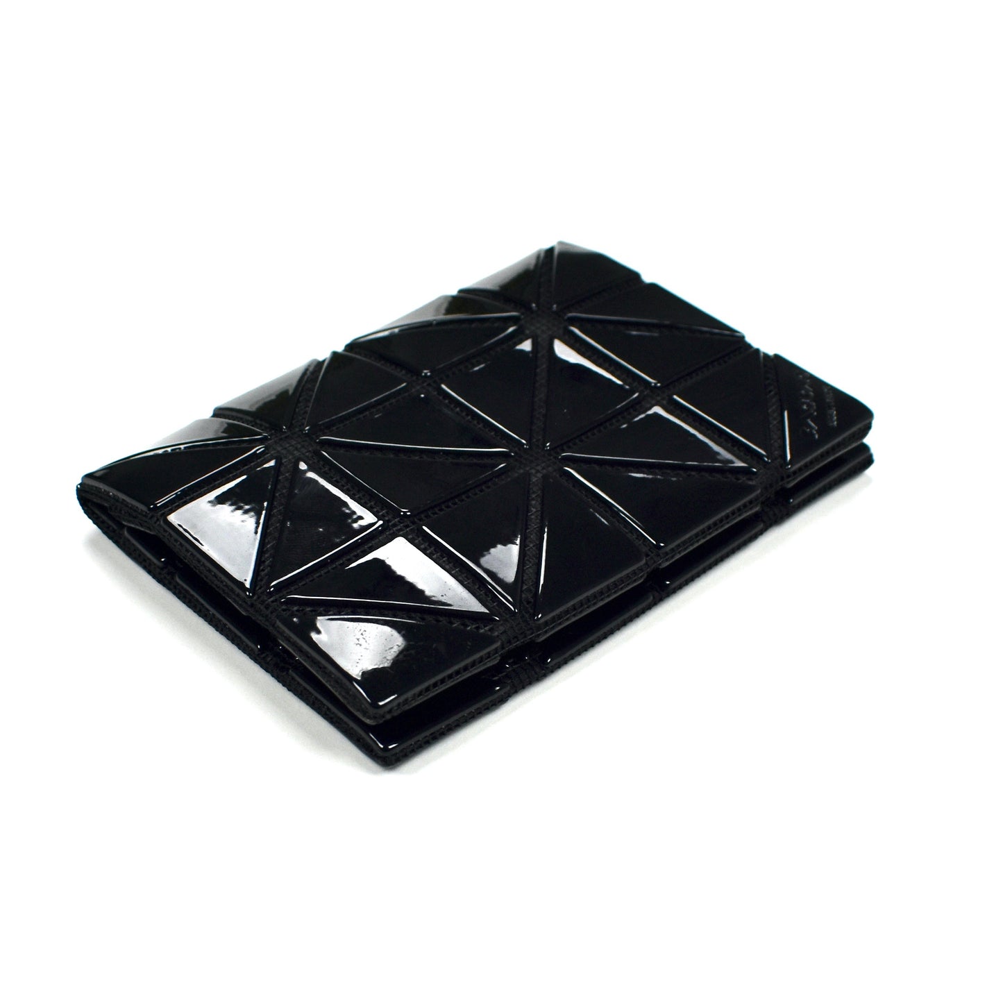 Baobao Issey Miyake - Black Geometric Mini Bifold Wallet
