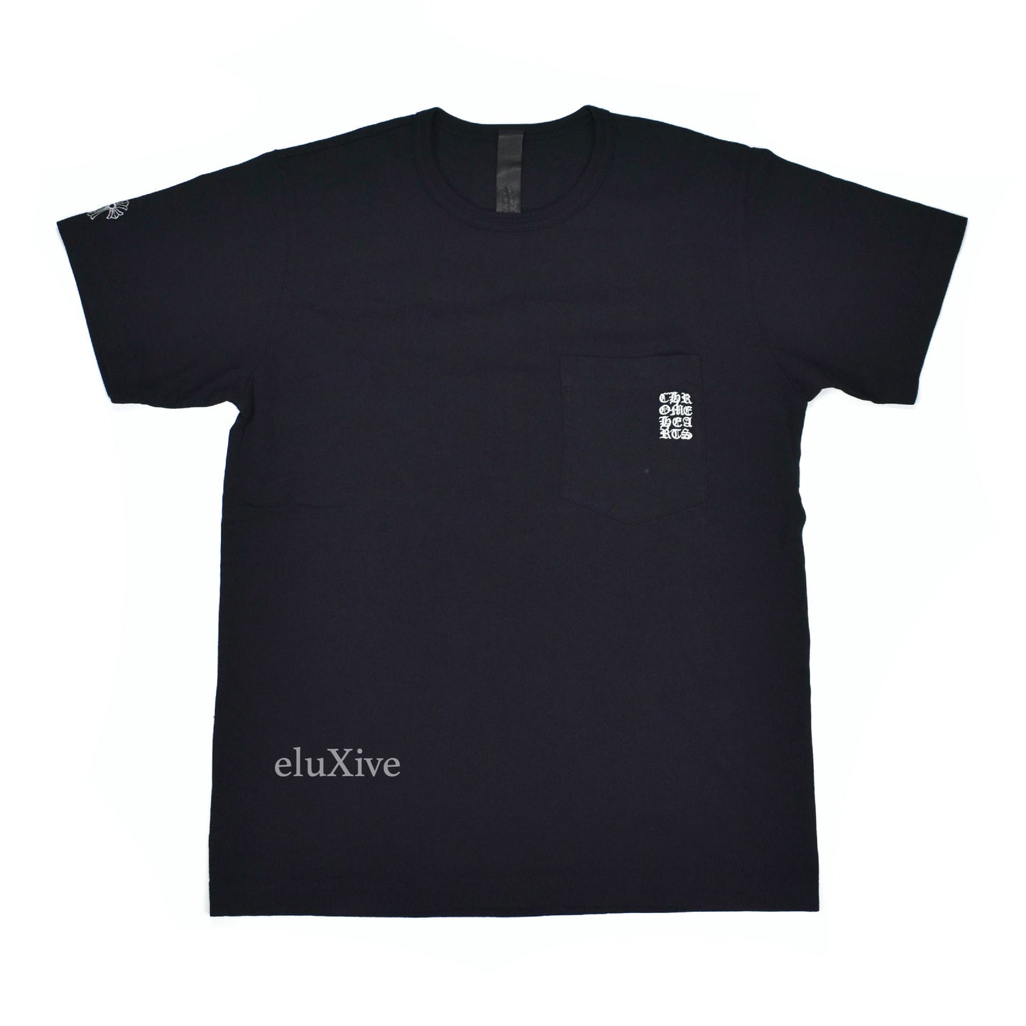 Chrome Hearts - Black Logo Embroidered Pocket T-Shirt