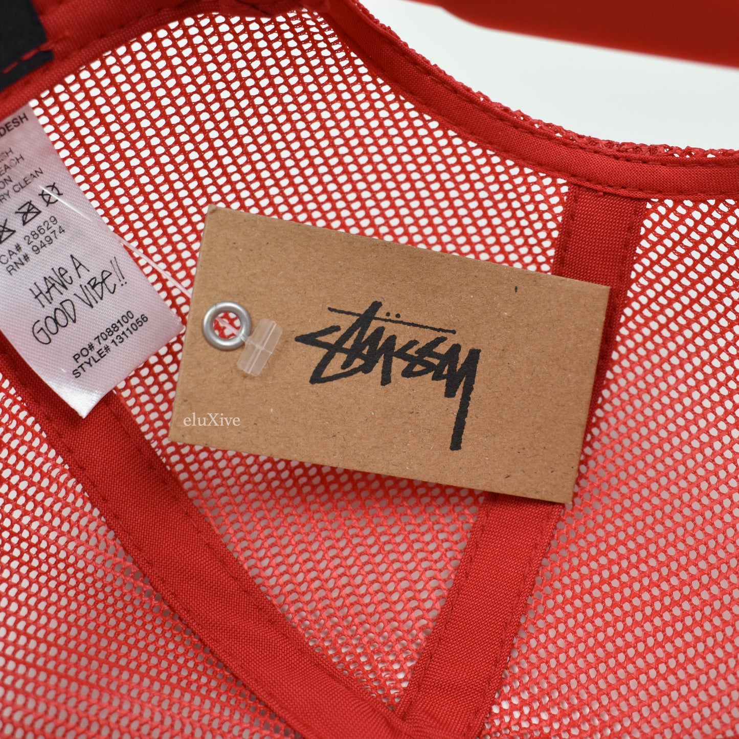 Stussy - Crown Logo Trucker Hat (Red/White)