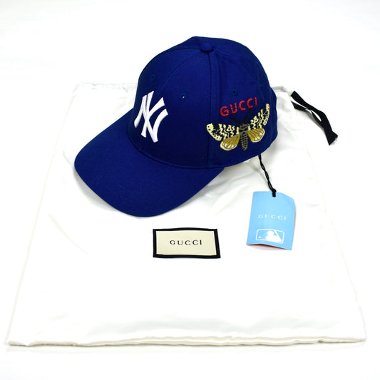 Gucci x MLB - Blue Yankees Butterfly Logo Hat