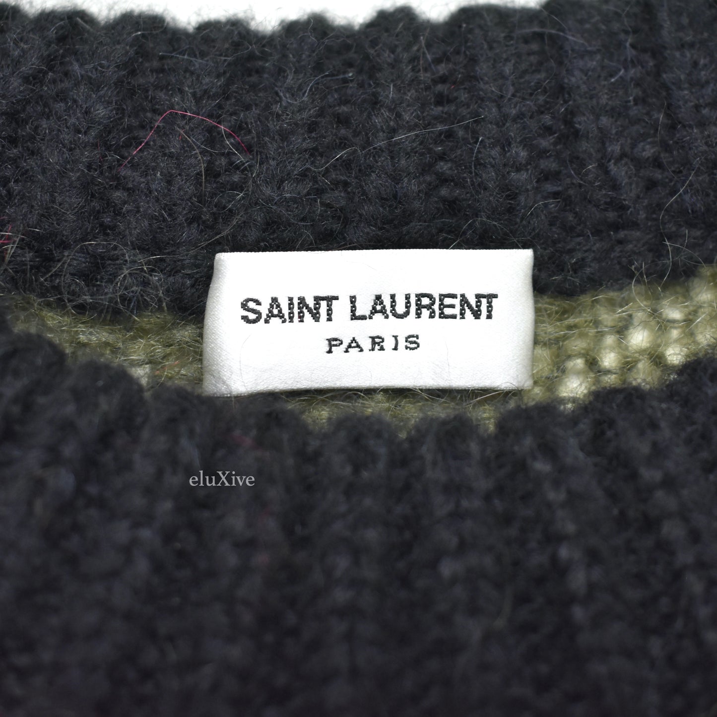 Saint Laurent - Abstract Camo Knit Mohair Sweater