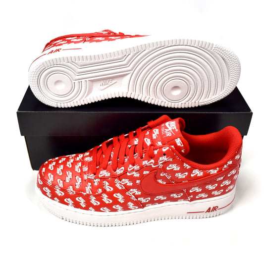 Nike - Air Force 1 '07 QS Allover Logo Print (Red)