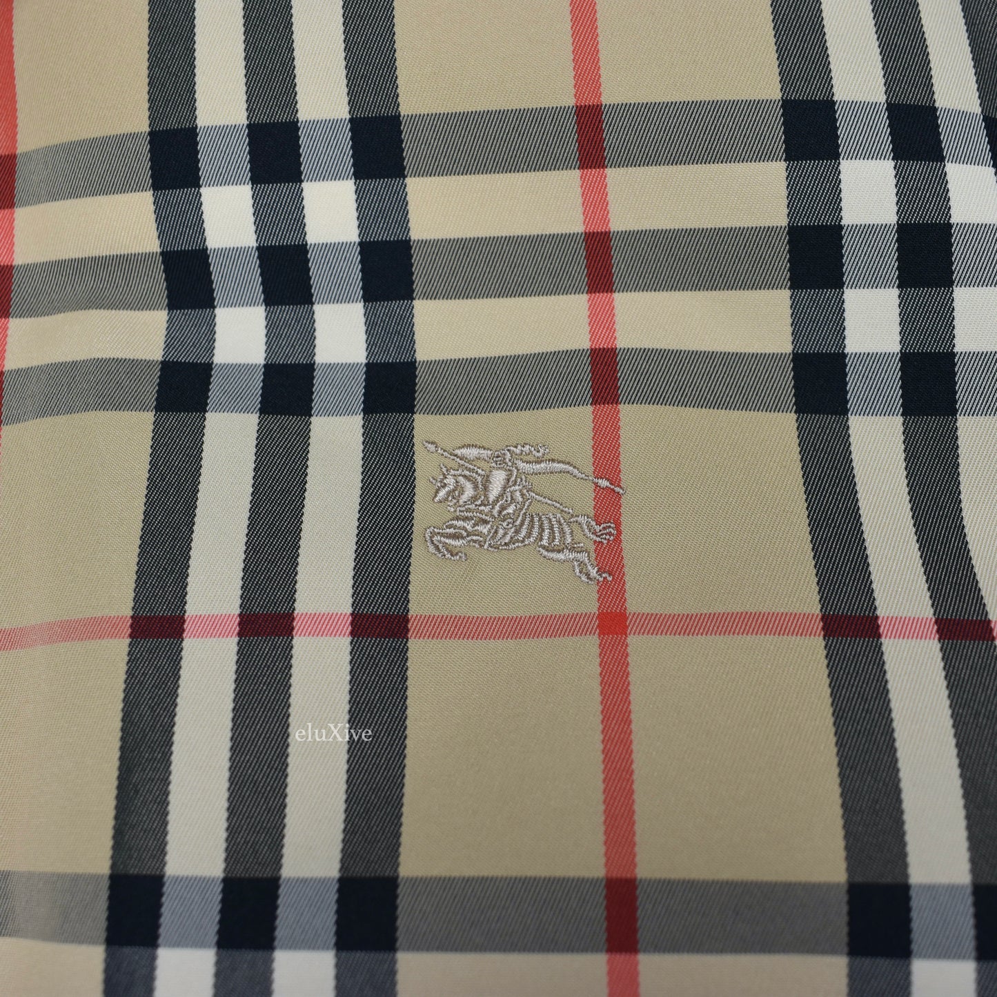 Supreme x Burberry - Nova Check Fur Collar Puffer Jacket (Beige)