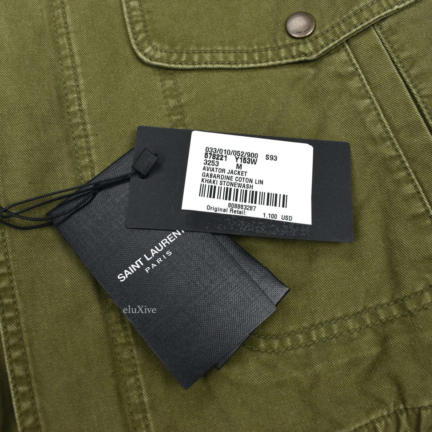 Saint Laurent - Distressed Military Twill Aviator Jacket