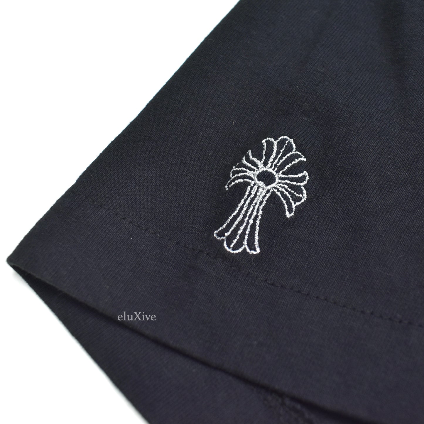 Chrome Hearts - Black Logo Embroidered Pocket T-Shirt