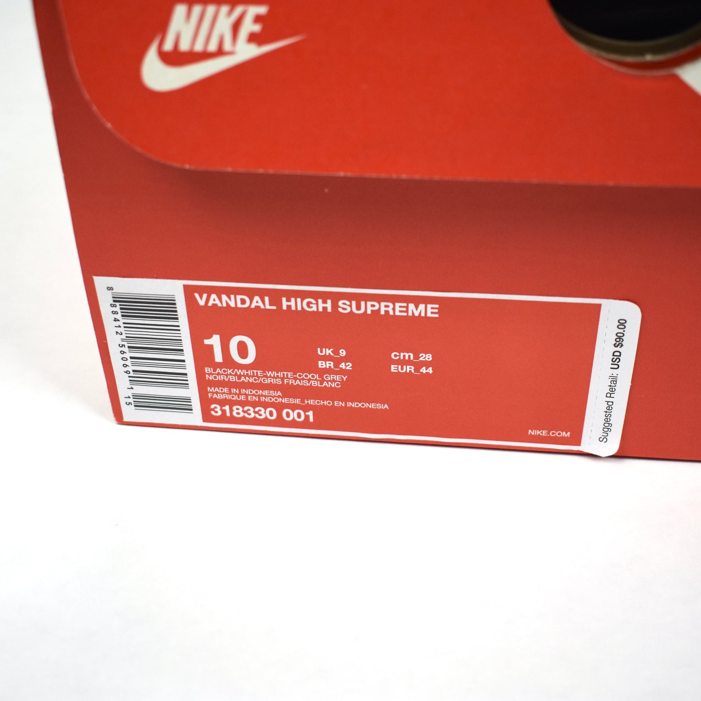 Nike - Vandal High Supreme Nylon (Black/White/Gray)