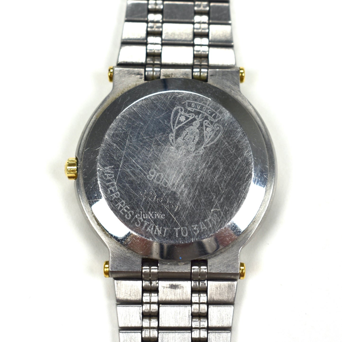 Gucci - 9000M Gold/Steel Graphite Dial Watch