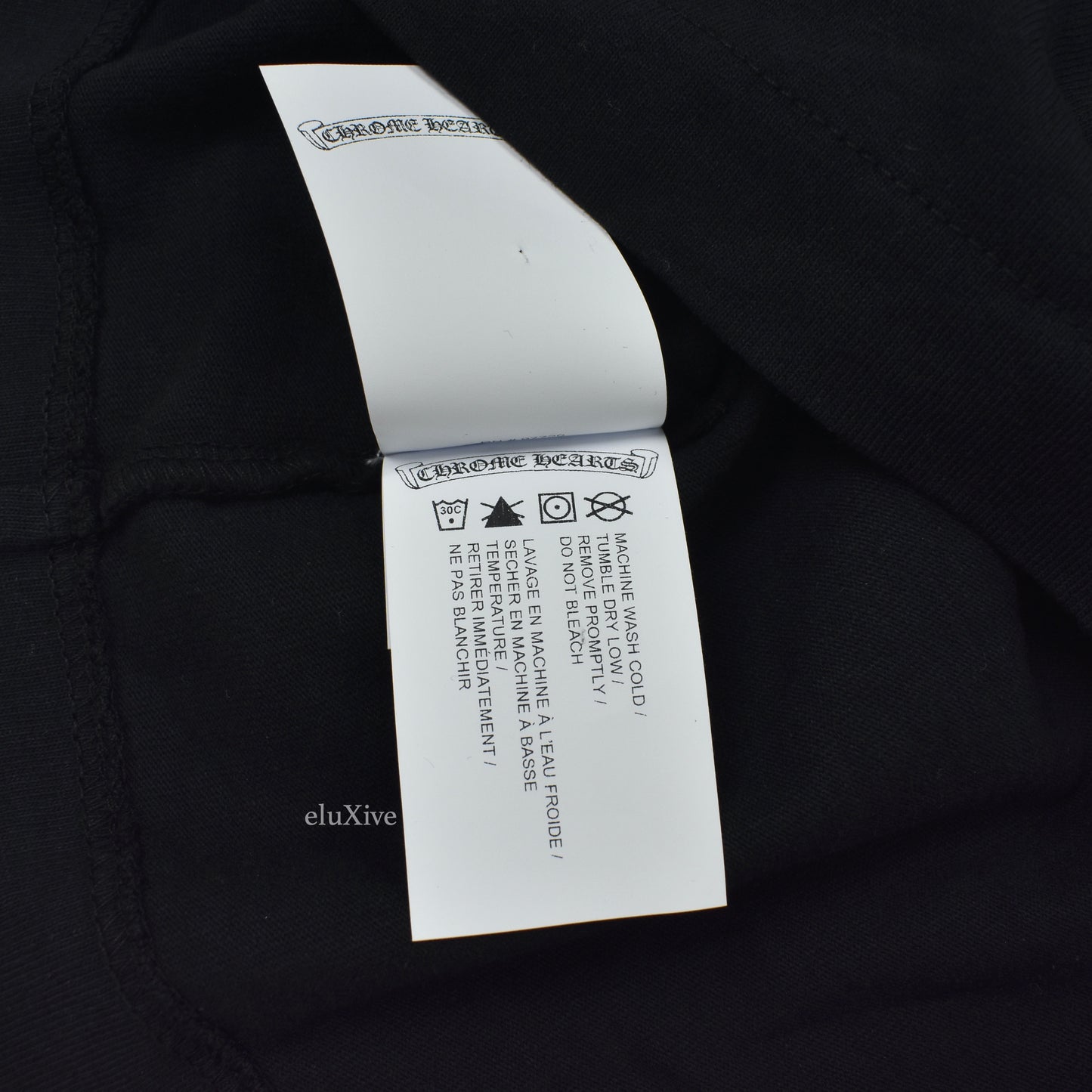 Chrome Hearts - Black Logo Embroidered Pocket T-Shirt