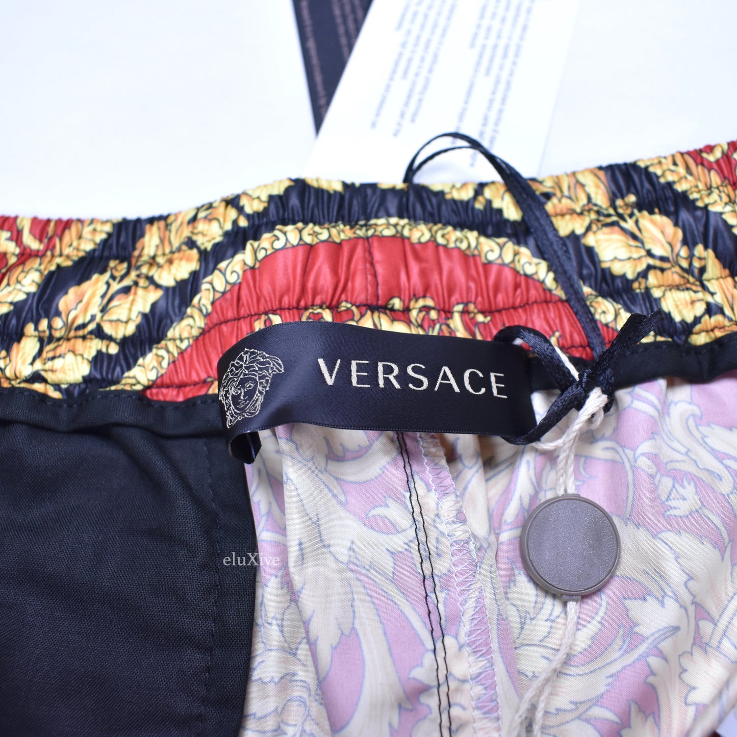 Versace - Black Iconic Barocco Print Track Pants