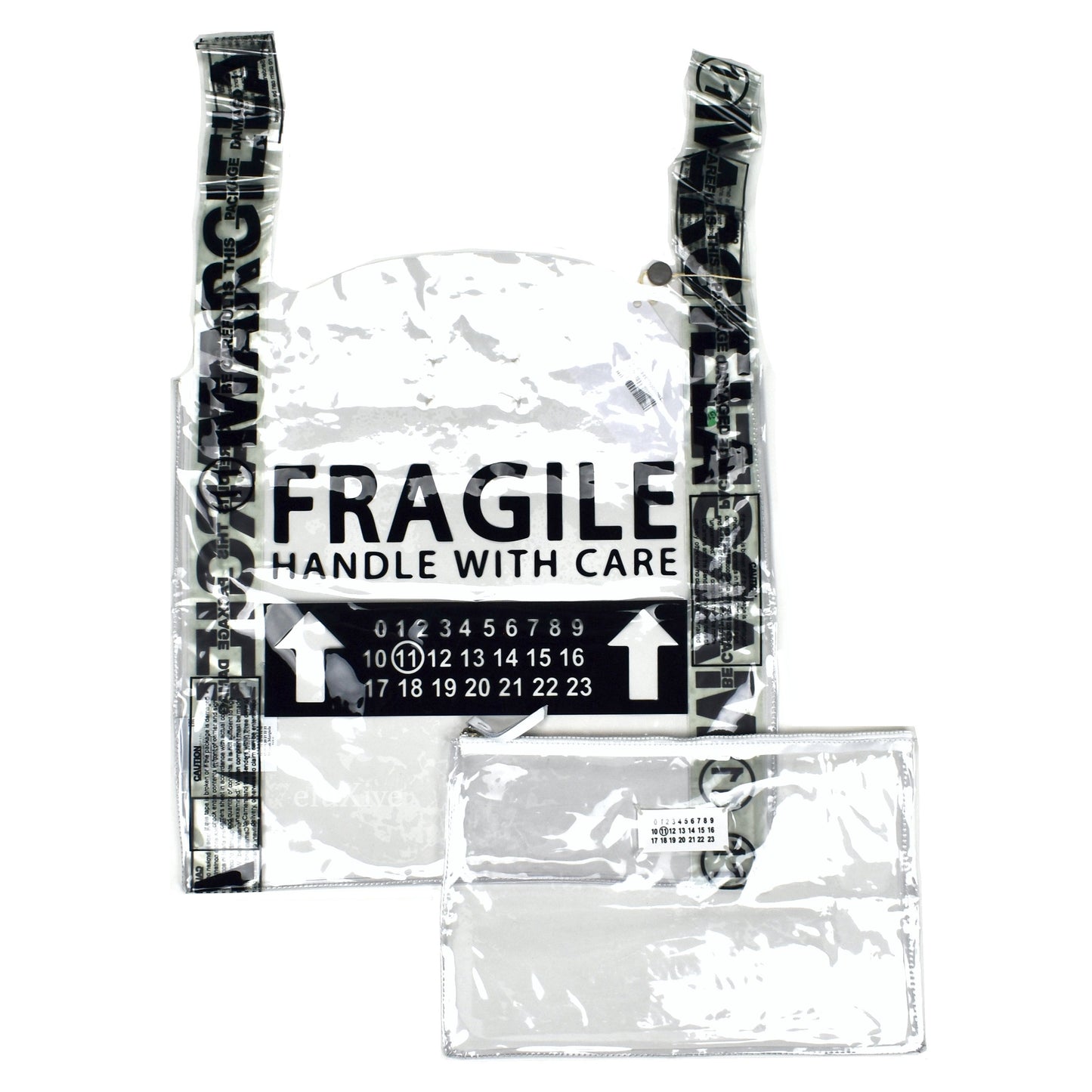 Maison Margiela - Transparent Clear PVC Logo Tote Bag & Pouch