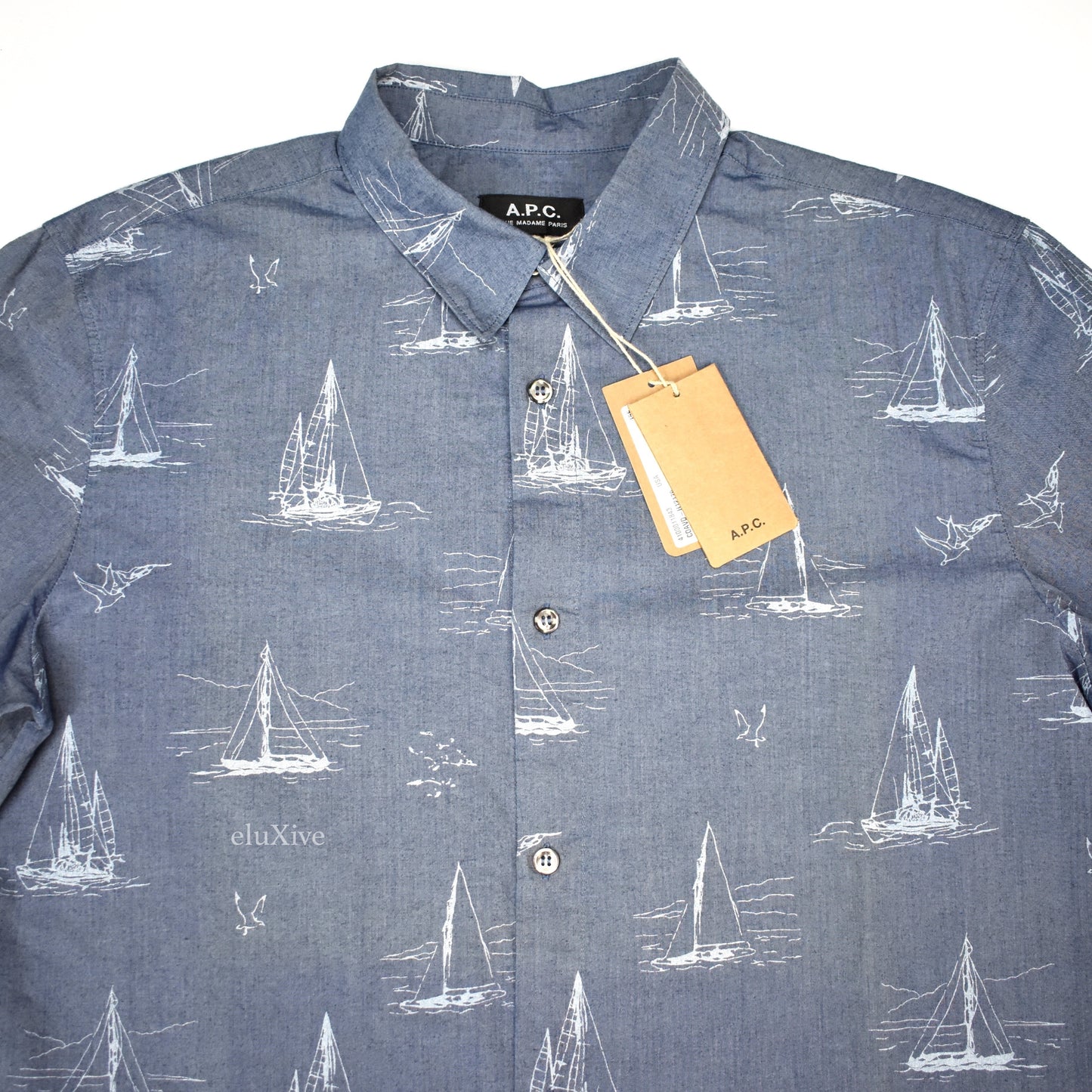 A.P.C. - Boat Print Button Down Shirt