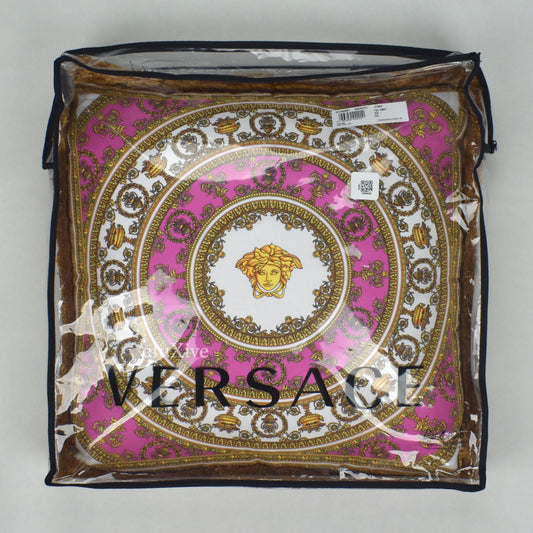 Versace - Pink Barocco Medusa Logo Silk Pillow