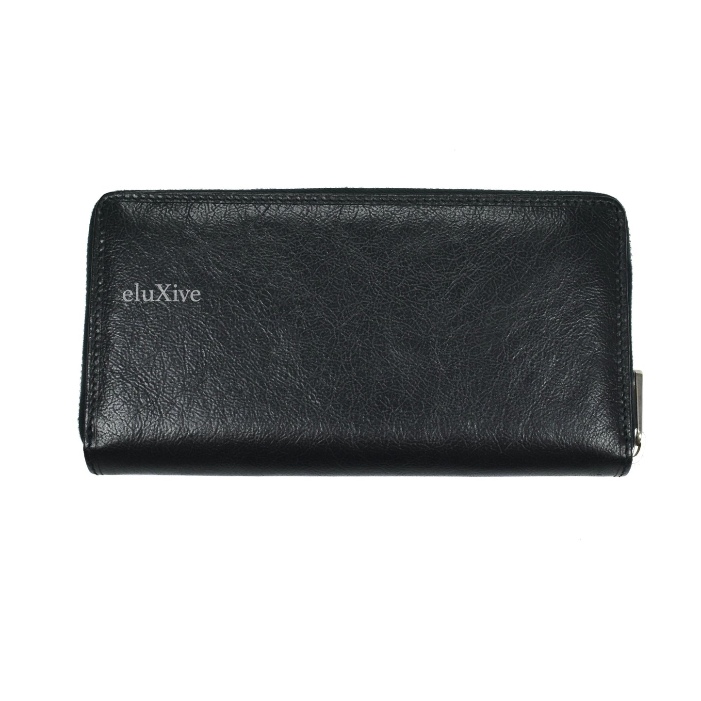 Gucci - Black Leather GG Logo Zip Wallet