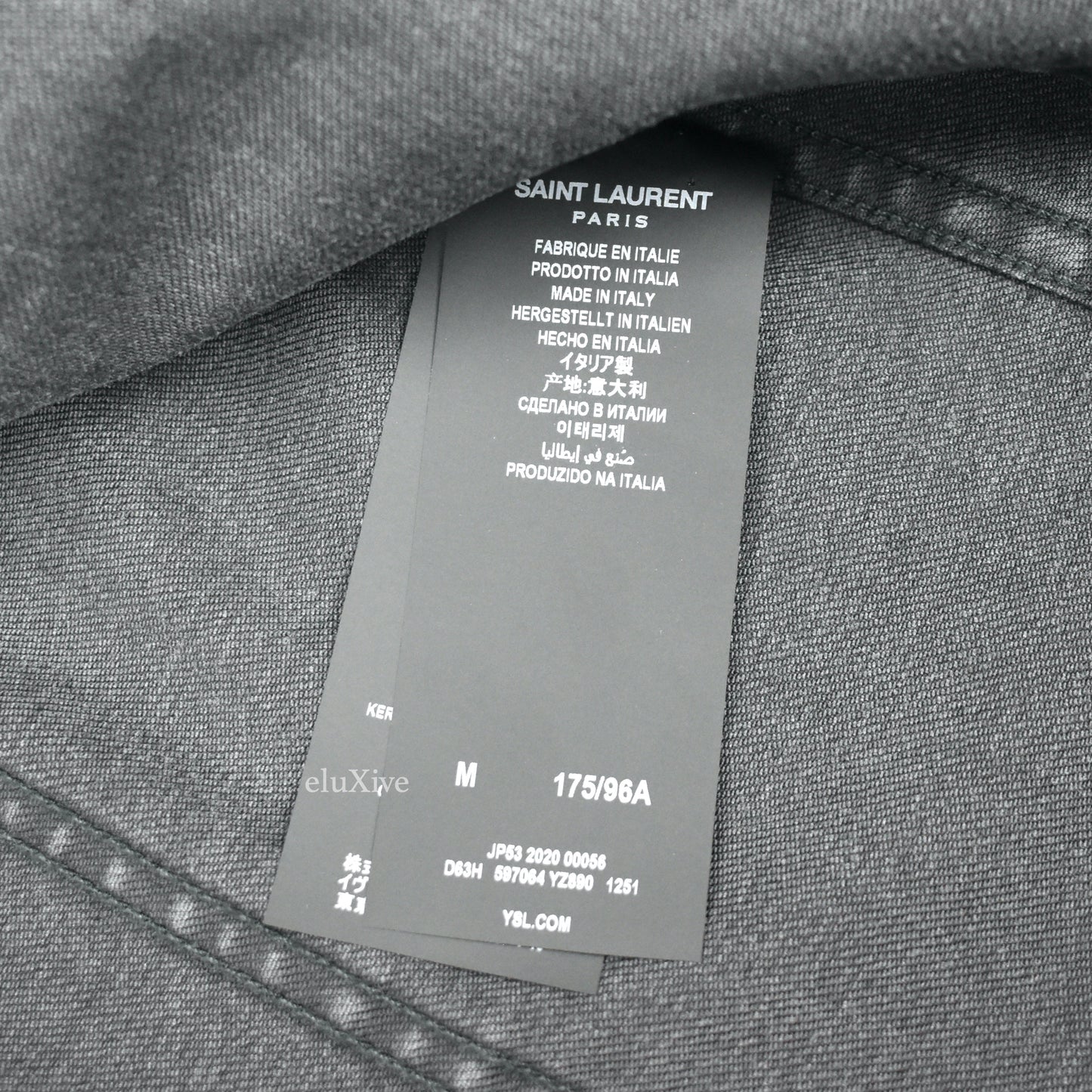 Saint Laurent - Black Waxed Denim Trucker Jacket