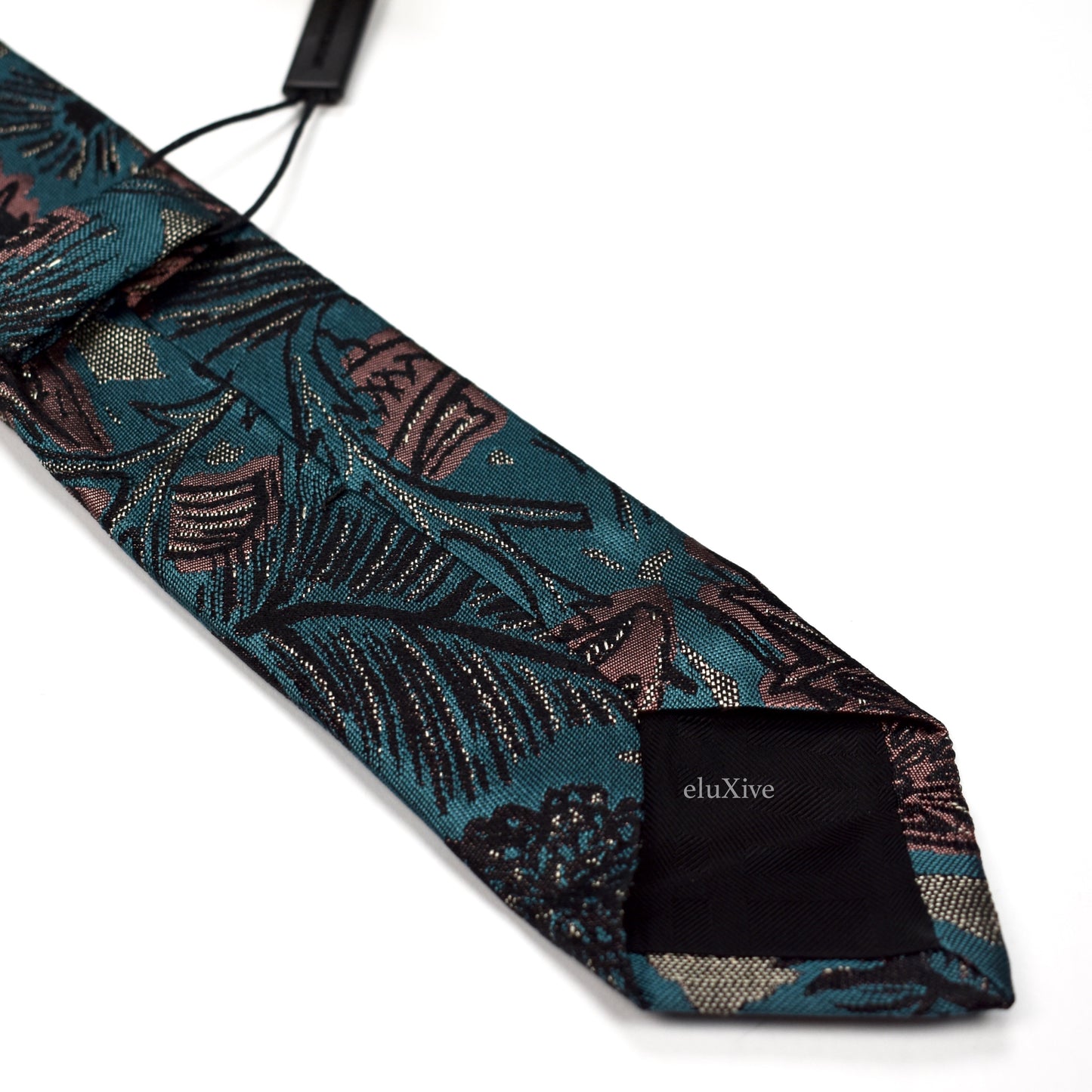 Burberry - Woven Animal Artwork Tie (Turquoise)