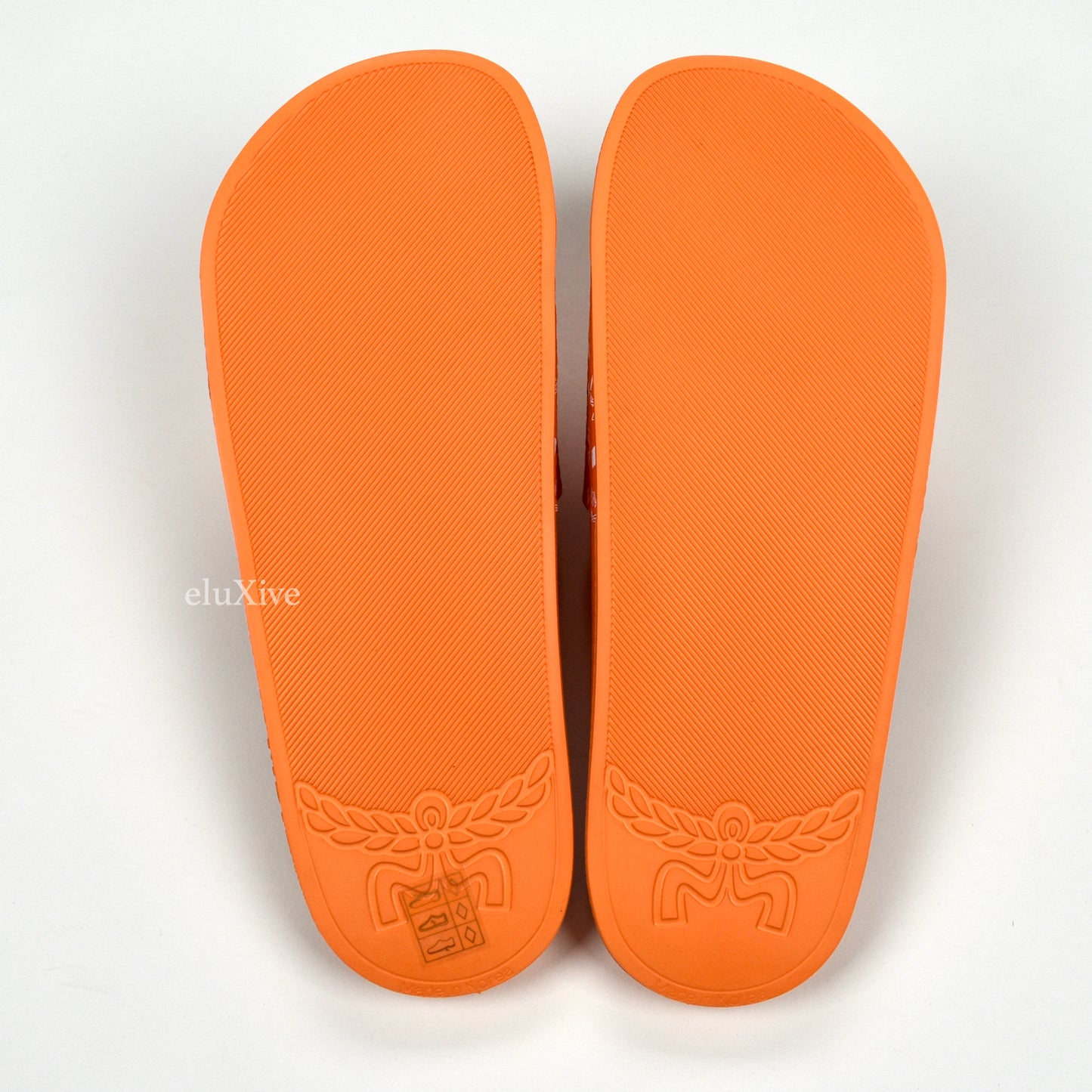 MCM - Persimmon Orange Monogram Logo Slides