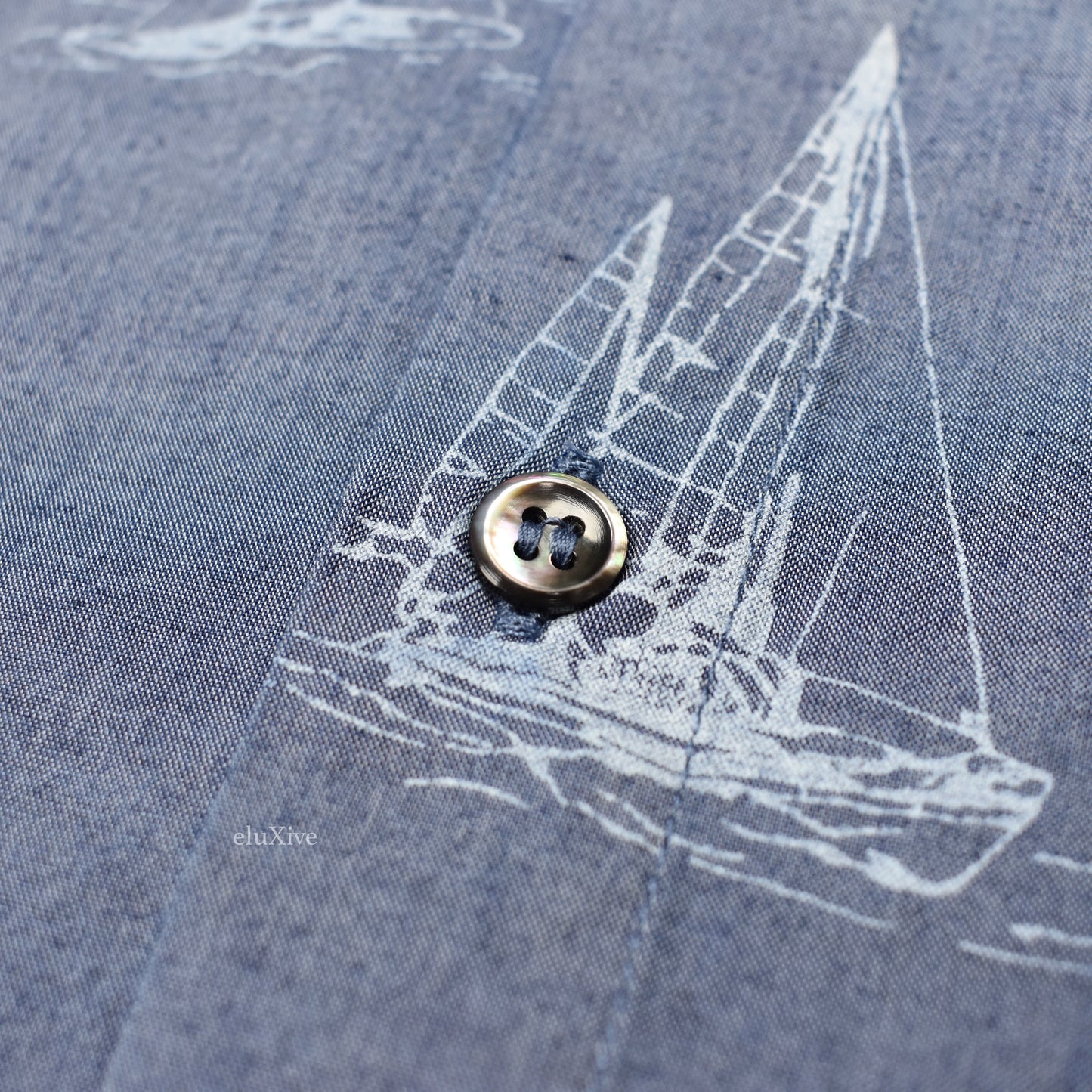 A.P.C. - Boat Print Button Down Shirt