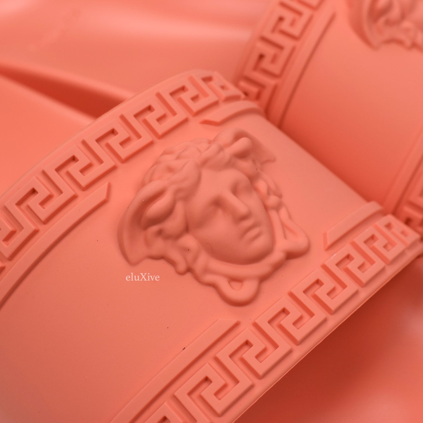 Versace - Bright Coral Palazzo Medusa Pool Slides