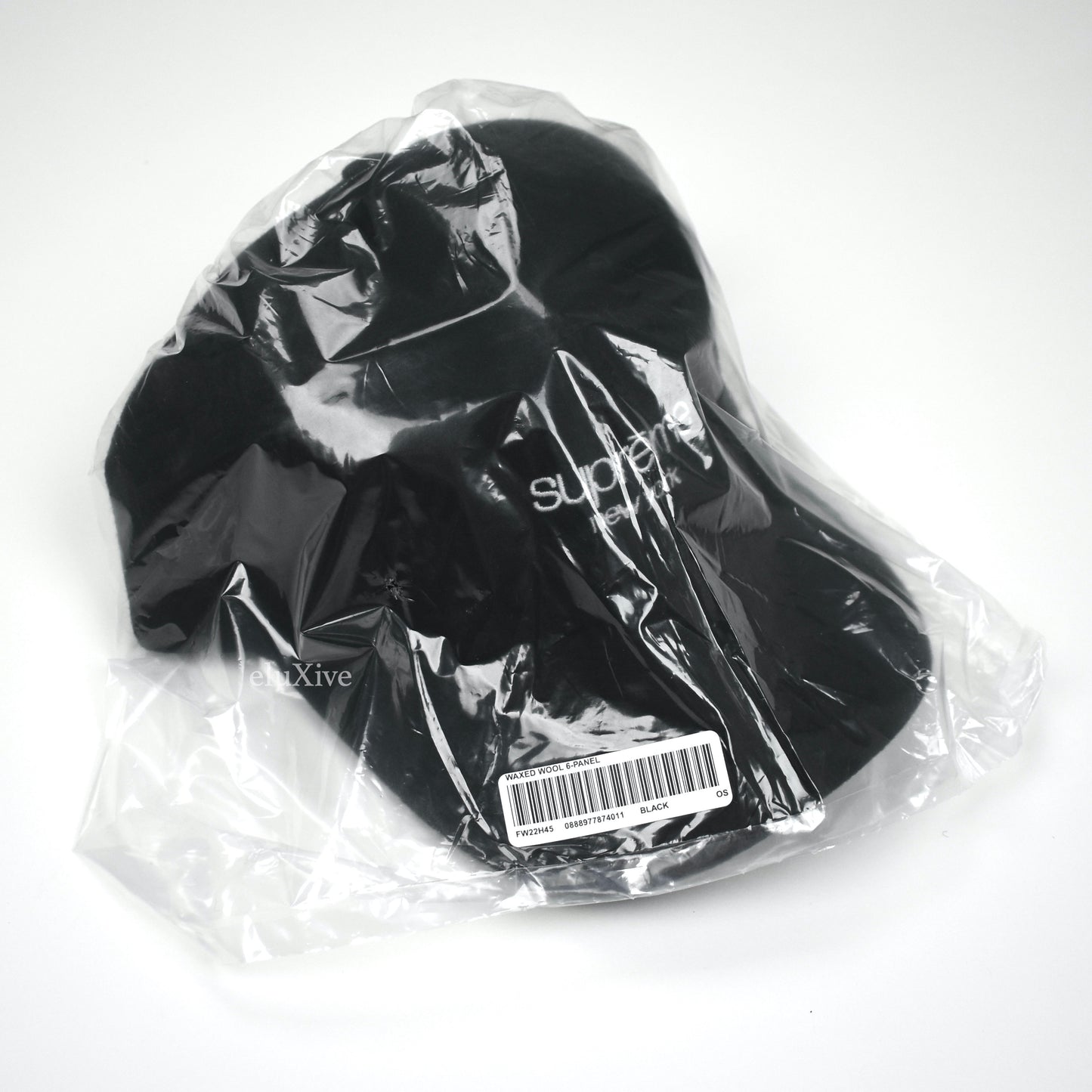 Supreme x Halley Stevensons - Black Waxed Wool Classic Logo Hat