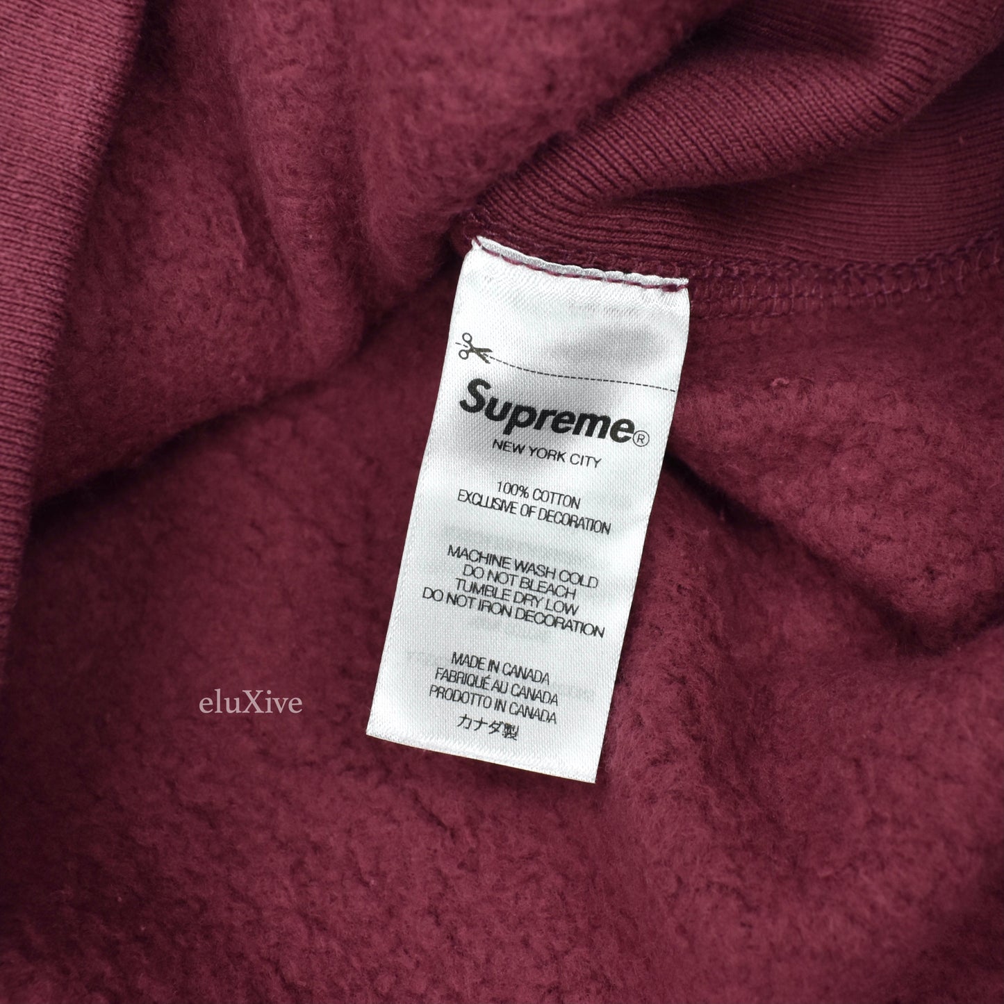 Supreme - Plum Box Logo Hoodie (FW21)