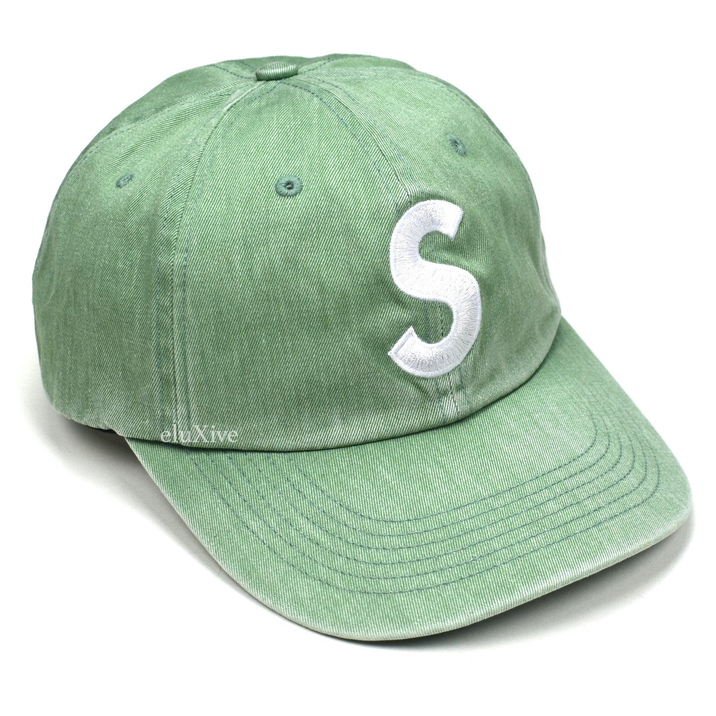 Supreme - Pigment Print S-Logo Hat (Sage Green)