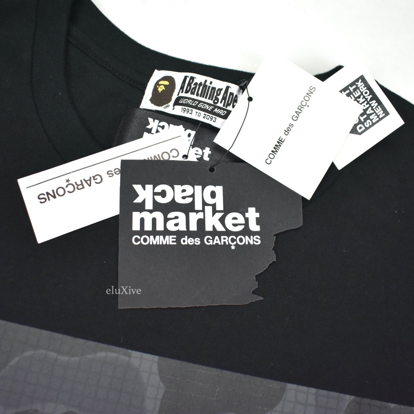 Comme Des Garcons x Bape - CDG Black Market NYFW 2022 T-Shirt